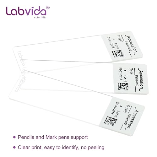72pcs x 5 Boxes Frosted Microscope Slides, Dim.75mmx25mm, LVQ034W5 - color: 360pcs,White Color Frosted Slides