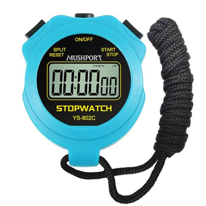 Stopwatch Timer, Digital Stop-Watch for Sports, Blue - style: non-waterproof-blue