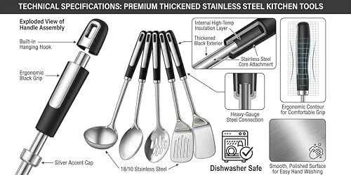 Stainless Steel Spatula Set,Metal Spatulas for Cooking 2-Piece - color: Stainless Steel Spatula
