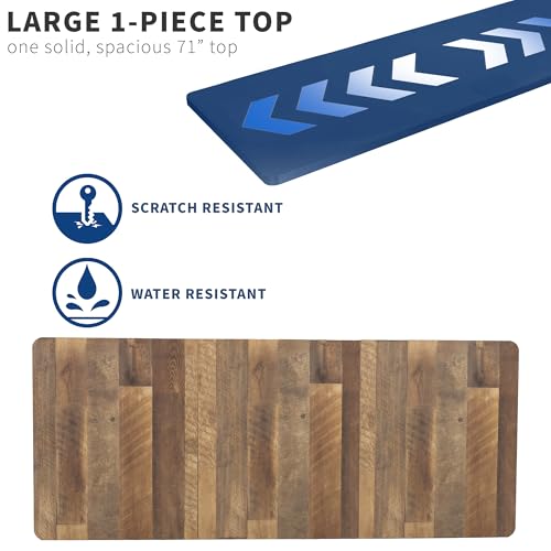 VIVO Reclaimed Wood 71 x 30 in Table Top, DESK-TOP72-30P - color: Reclaimed Wood