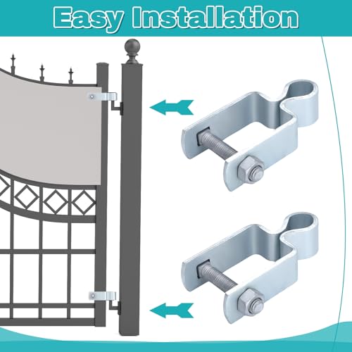 Dansydaisy 4 Pcs Gate Hinge Female 2" X 2", 5/8" Pintle Square - size: 2" X 2"