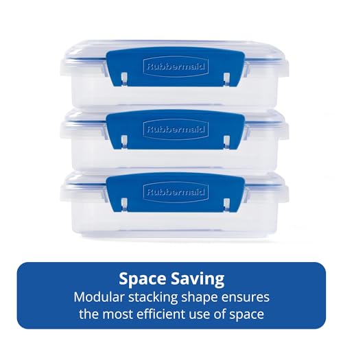Rubbermaid Pack & Go 450 mL Sandwich Container, 3-Pack, Meal Prep Containers with Secure Seal Lids - size: 450mL (3-Pack)