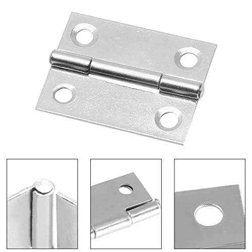 Piutouyar 6Pack 1.5 Inch Butt Hinge 304 Stainless Steel Mini Hinges - size: 1.5 Inch