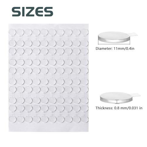 Adhesive Stick dots Two-Sided Sided Mounting Putty Stick Tack for Wall Hanging Crafts Balloons Festival Party Decorations,Clean Removable(0.4"*0.4"-100) - size: 0.4" X 0.4"