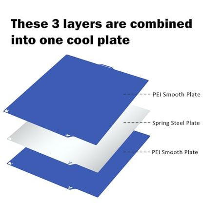 Cool Build Plate for Centauri Carbon/CC/Centauri Carbon 2/CC2 260x271MM - color: Blue