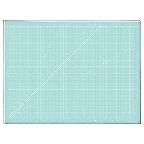 Glass Craft Mat | Magnetic | Heat, Scratch, & Stain Resistant | Perfect for Mixed Media Artwork (Aqua, 18 x 24in) - color: Aqua, size: 18"L x 24"W