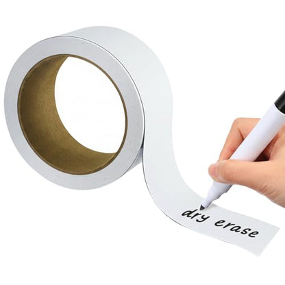 Magnetic Strip, Magnetic Tape, Magnet Tape, Dry Erase Label 2 in x 50 Ft - size: 2 In x 50 Ft