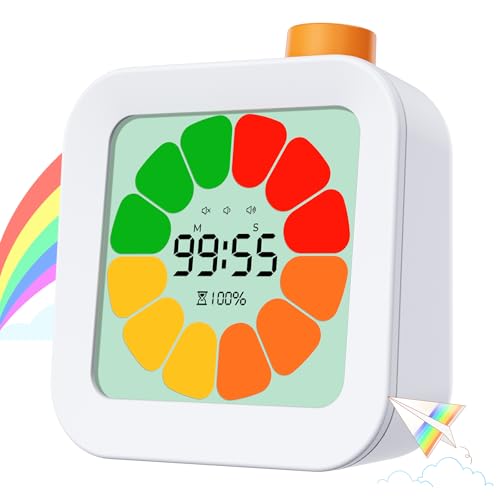 EooCoo Visual Timer for Kids, ADHD, Toddler Essentials, Boo Basket Stuffers - style: Petal Pulse