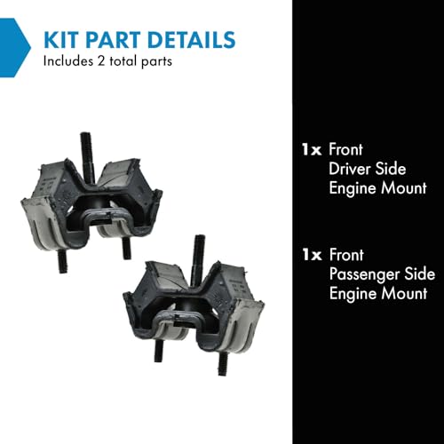 TRQ Front Engine Mount Set - style: MTA34408