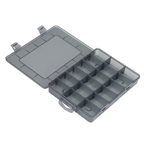 Small Parts Organizer 18 Grids Transparent