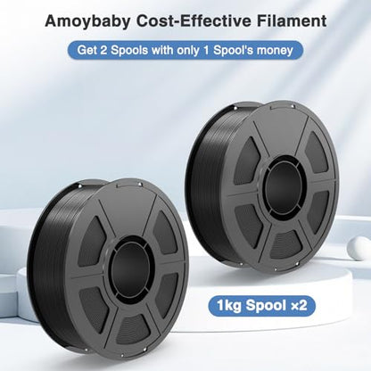 Black Silk PLA Filament Bundle 1.75mm 3D Printer Filament 2kg - color: 2*1kg Black