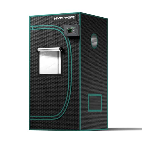 MARS HYDRO 2x2x4 Advanced Grow Tent, 24"x24"x48" Indoor Plant Growing - color: Black, size: 24"x24"x48"
