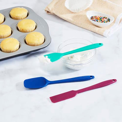 Cuisinart CTG-00-S3MSJ Mini Silicone Spatulas, Set of 3, Jewel - color: Jewel, size: Set of 3 Mini Spatulas