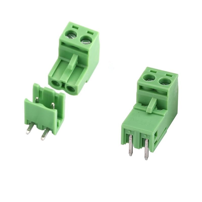 10 Set 2-pin 5.08mm Pitch Right Angle PCB Pluggable Terminal Block Connectors