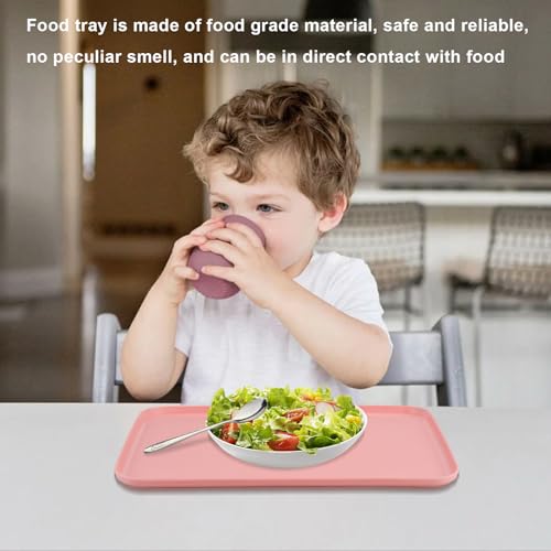 8-Piece Wheat Straw Tray Craft Tray Set 12" x 8.7" Art Trays Serving Dishes - size: Medium