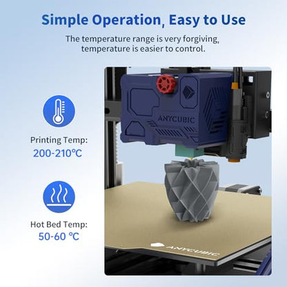 ANYCUBIC 3D Printer Filament PLA Bundle 4KG, Texture Grey - color: 4*1kg Pla Texture Grey