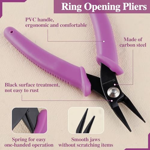 SPEEDWOX 5.5 Inches Mini Long-Nose Pliers Round Nose Smooth Jaw - size: 5.5" Round Nose