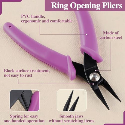 SPEEDWOX 5.5 Inches Mini Long-Nose Pliers Round Nose Smooth Jaw - size: 5.5" Round Nose