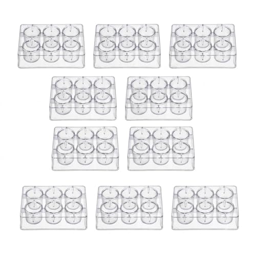 6 Well Reaction Plate Plastic Laboratory Experiment Board 10 Pack