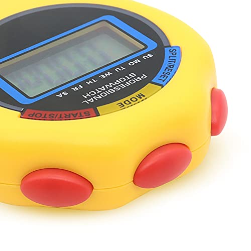 12 Pack Multi-Function Electronic Digital Sport Stopwatch Timer, Large Display with Date Time and Alarm Function,Suitable for Sports Coaches Fitness Coaches and Referees