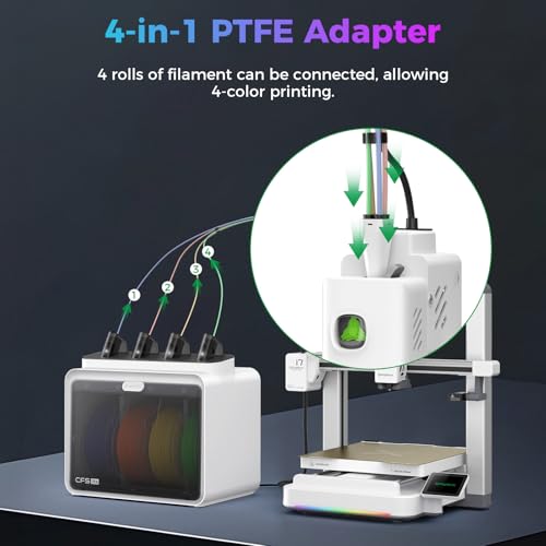 Creality Official SPARKX i7 Extruder, Original i7 Combo Extrusion Assembly with Quick-Swap Extruder Lever, 4-in-1 PTFE Adapter and Built-in Filament Cutter, 3D Printer Parts for Creality SPARKX i7 - style: Sparkx i7