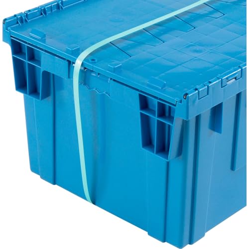 Global Industrial Plastic Distribution Container With Hinged Lid, 3.8 Cu.