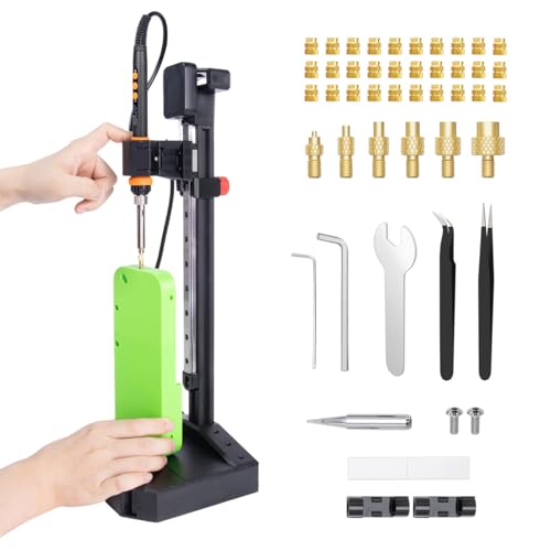 Vertical Heat Set Insert Tool with 90W Soldering Iron for 3D Printing - color: Nutopress Pro