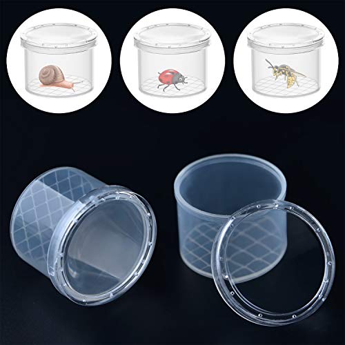 Coopay 20 Pcs Bug Jars Critter Insect Cage Magnifying Insect Box Bug Magnifier Container Catcher Cage, Science Nature Exploration Tools - style: 20 Pack
