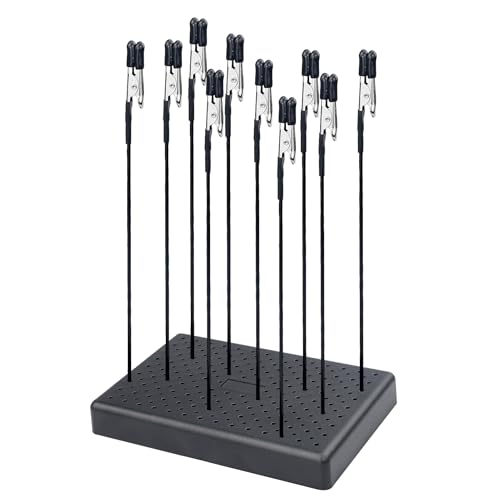 Painting Stand Base Holder and Alligator Clip Sticks Set Modeling Tools for Airbrush Spray,Spray Paint Clamping, for Gundam Hobby Model Parts Assemble,for DIY Memo Photo Card