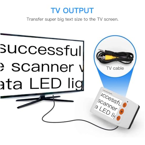 Eyoyo 3.5" Portable Digital Video Magnifier, 2X-25X Zoom Reading Aid White - color: White