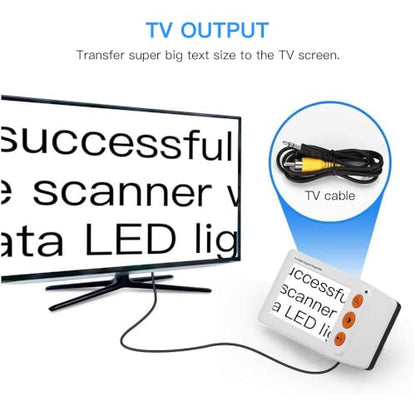 Eyoyo 3.5" Portable Digital Video Magnifier, 2X-25X Zoom Reading Aid White - color: White