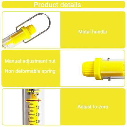 Plastic Balance Hanging Spring Scale Set of 5,1N,5N,10N,20N,30N - color: Yellow