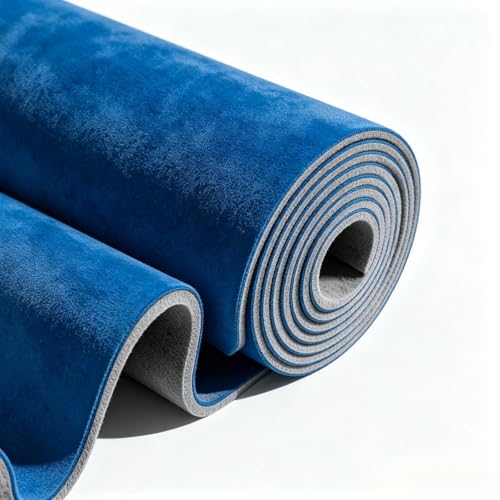 MIKKUPPA Blue Suede Headliner Fabric 96" L × 60" W, Foam Backed and Tube Packaging, Interior Replacement Material for Car/Truck/SUV/RV Roof, Home Repair/DIY Material Automotive Headliner Fabric - color: Blue Suede, size: 96"L×60"W