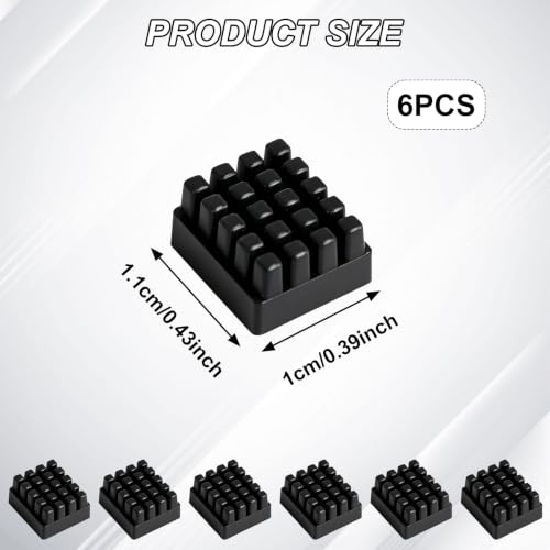 6pcs Nozzle Block for Topzhu X2D, Silicone Nozzle Wiper Replacement, 3D Printer Cleaning Accessories for Maintenance, Multipack Spare Part Set for Desktop 3D Printers
