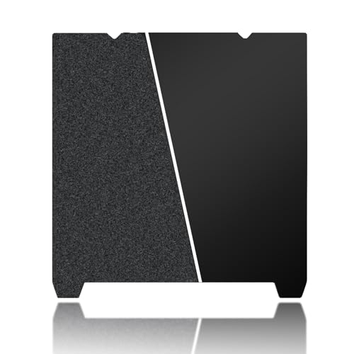 235x235mm Black Build Plate for Creality K1/K1C/K1 SE/Ender 3 S1/Ender 3 V3 SE/KE/Ender 3 V2/Ender 5 S1, Double Sided Textured PEI+Smooth PEI Flexible Spring Stee Platform Heated Printing Bed - size: 235x235mm
