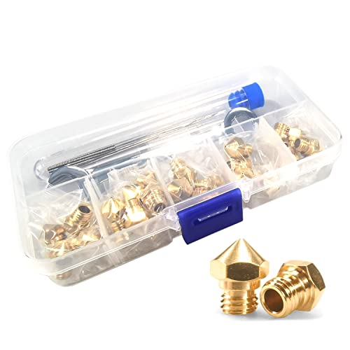 MK10 Nozzles 25 pcs 0.4mm 3D Printer Extruders Brass Nozzles - size: MK10 Brass, style: Kit: 0.4 Nozzles