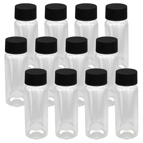 30ml Small Liquid Sample Vial, 12 Pcs Clear Glass Vials - size: 30ml