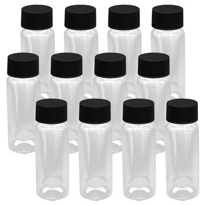 30ml Small Liquid Sample Vial, 12 Pcs Clear Glass Vials - size: 30ml