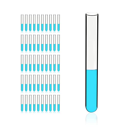20ml Glass Test Tubes, Dim.20x150mm, Pack of 50, Borosilicate Glass Material, TTG020-050 - style: 50pcs of Vol.20ml(20x150mm)
