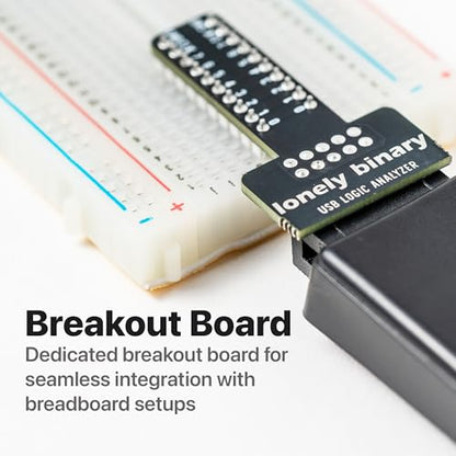 LONELY BINARY Logic Analyzer Kit, 8 Channel 24MHz USB with Breakout Boards