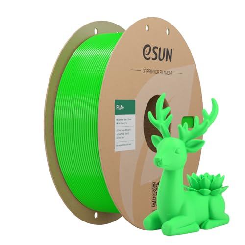 eSUN PLA+ Filament 1.75mm 1KG, 3D Printing Filament(Peak Green) - color: 1kg-peak Green