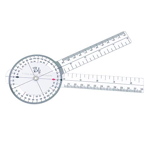 EMI Goniometer Set – 12", 8", 8" Spinal | 3-Piece Medical Goniometer Kit for Physical Therapy, Rehabilitation & Joint Measurement | EGM-428