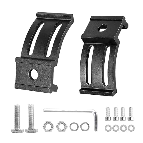LED Light Bar Mounting Brackets Kit - 2PCS Bottom Mounted Slide Base Bracket Adjustable Universal for LED Pods Work Light Bars, for Jeep Offroad Truck SUV - size: LED Light Bar Adjustable Brackets