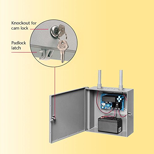 Arlington EB1212-1 Electronic Equipment Enclosure Box, 12" x 12" x 4", Non-Metallic, 1-Pack - style: 12" x 12" x 4"