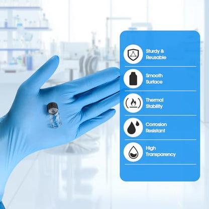 12PCS 2ml Clear Glass Graduated Vials with Screw Caps & Plastic Stoppers - color: CLEAR, size: 2ml
