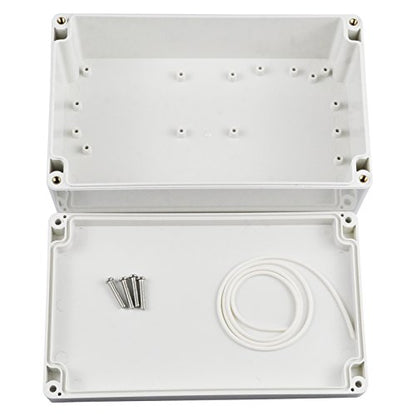 Waterproof Electronic ABS Plastic Junction Project Box Enclosure 200mm by 120mm by 75mm (White) - color: White, size: 7.87"x4.72"x2.95"