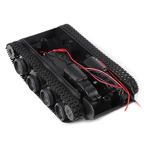 Hilitand DIY Kit Lightweight Shock Absorbed Plastic Tank Chassis with 130 Motor 3V-7V for Tank Toys Robot Projects