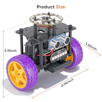 Smart Robot Car Kit, Robotics for Kids Ages 8-12 12-16 - color: Purple