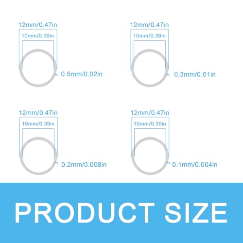 M10x12mm Shim Washers for Machinery Assembly,304 Stainless Steel - size: M10X12
