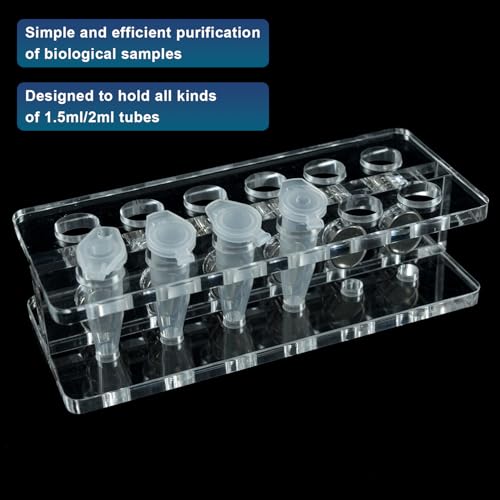 Compact Magnetic Separation Racks for Preliminary Magnetic Beads Purification, for for 1.5ml/2ml centrifuge Tubes, 12-Wells - size: 1.5ml/2ml 12-well
